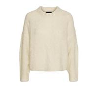 Pieces Pcnatherine Ls O-neck Knit Bc Sweater, Femme, Birch/Motif : Mélangé, L