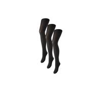 PIECES Pcnew Nikoline Lot de 3 collants Noos 40 deniers, Noir, S-M