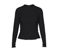 PIECES PCNICCA LS Top Noos T-Shirt à Manches Longues, Noir, L Femme
