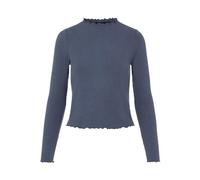 PIECES Pcnicca Ls Top Noos T-Shirt Manches Longues, Bleu Gris, S Femme