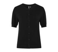 PIECES Pcnora Noos BC Cardigan en Tricot à col Rond, Noir, XS