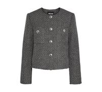 PIECES Pcnua Ls Boucle Veste Pa, Gris foncé mélangé, M