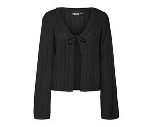 Pieces Pcnuka Ls Knit Cardigan Noos BC, Noir, L