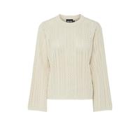 PIECES Pcnuka Ls O-Neck Knit Noos BC, Bouleau, S