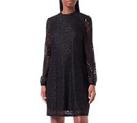 PIECES Pcolline Ls Robe en Dentelle Noos BC, Noir, M Femme