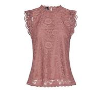 PIECES Pcolline Sl Lace Top Noos Bc Femme Haut en Dentelle, Canyon Rose., S