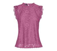 PIECES Pcolline Sl Lace Top Noos Bc Femme Haut en Dentelle, Ibis Rose., S