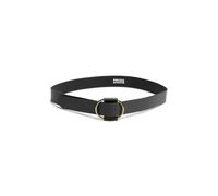 PIECES Pcpilja Ceinture en cuir pour femme, Noir, 95 cm