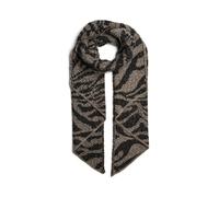 PIECES Pcpyron Long Animal Scarf Noos BC Écharpe, Poivre Blanc/Ciel : zèbre, Taille Unique Femmes