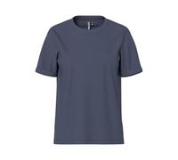 PIECES Pcria Ss Fold Up Solid Tee Noos Bc Femme T-shirt, Bleu Gris, M