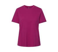 PIECES Pcria Ss Fold Up Solid Tee Noos Bc Femme T-shirt, Fuchsia, S
