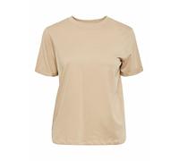 Pieces Pcria SS Fold Up Solid Tee Noos BC T-Shirt pour Femme