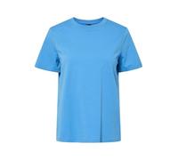 PIECES Pcria SS Solid Tee Noos BC T-Shirt, Bleu Azur, L Femmes