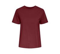 PIECES Pcria SS Solid Tee Noos BC T-Shirt, Red Dahlia, M Femmes