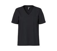 PIECES PCRIA SS T-Shirt à col en V pour Femme Noir Taille S