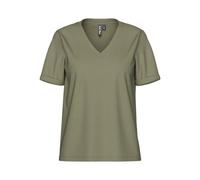 Pieces PCRIA SS T-Shirt à col en V Solid Tee Noos BC pour Femme Vert Clair Taille M