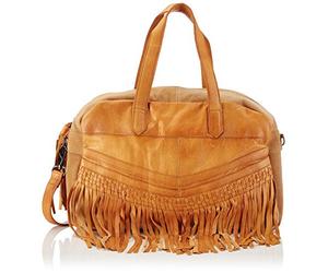 PIECES Pcrimini Leather Bag 17067191 Sac à Main pour Femme 40 x 26 x 13 cm (l x H x P), Marron Cognac Cognac, 40x26x13 cm (B x H x T)