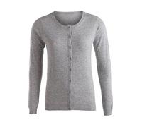 PIECES PCRIVER LS Wool Cardigan Noos Gilet, Gris-Gris (foncé), 40 Femme