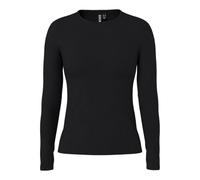 PIECES Pcruka Ls Top Noos Bc Femme Manches longues, Noir, XL