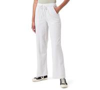 PIECES Pcsally Hw Loose String Pant Noos Pantalons, Tea/Stripes:Cloud Dancer, S Femme