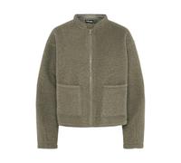 PIECES Pcscarlet Bouchle Bomber Jacket Veste, Bleu Sarcelle, XS Femme