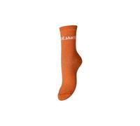 PIECES Pcsebby Chaussettes longues à paillettes FC, Orange.Com, taille unique
