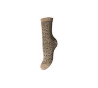 PIECES Pcsebby Chaussettes Longues à Paillettes Noos, Fossile/détail : Morel, Taille Unique Femme