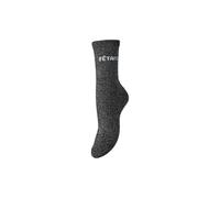 PIECES Pcsebby Chaussettes longues à paillettes pour femme, Noir, taille unique
