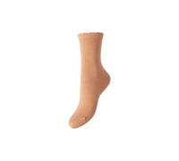 PIECES Pcsebby Glitter Long 1 Pack Socks Noos Chaussettes, Mock Orange/détail : Toned Lurex, Taille Unique Femmes