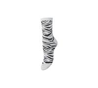 PIECES Pcsebby Glitter Zebra Socks Bc Chaussettes, Blanc éclatant., taille unique