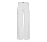 PIECES Pcselma Hw Wide Jeans Od Noos BC, Blanc éclatant., 30W x 30L
