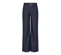 PIECES Pcselma Jeans Hw Wide Rinse Noos BC Large, Bleu foncé Denim, 25W x 32L Femme