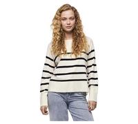 PIECES Pull-over 'SIA' noir / blanc, Taille M