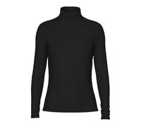 PIECES PCSIRENE LS Rollneck Top Noos T-Shirt Manches Longues, Noir, S Femme