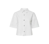 PIECES Pcsky SS Noos BC Débardeur en Jean Forme A, Blanc éclatant., L