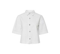 PIECES Pcsky SS Noos BC Débardeur en Jean Forme A, Blanc éclatant., XS