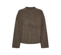 PIECES Pctulle Ls High Neck Knit Pwp BC, Morel, M Femme