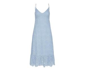 Pieces PCVilde Robe à Bretelles Noos, Bleu Ciel, S