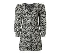 Pieces Petite Robe-chemise 'MERCY' gris / noir, Taille 42