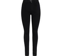 PIECES PIECES Black High Waist Jeggings With Linen