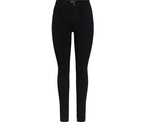 PIECES PIECES Black High Waist Jeggings With Linen