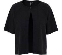 PIECES PIECES Black Short Sleeve Round Neck Knitted Cardigan