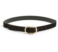 PIECES PIECES Black Suede Buckle Belt