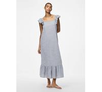 PIECES PIECES Blue Frill Sleeve Square Neck Maxi Dress Blue S 8