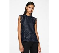 PIECES PIECES Blue Lace Top