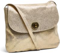 PIECES PIECES Gold Leather Cross-Body Bag