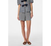 PIECES PIECES Grey High Waist Stripe Shorts Grey S 8