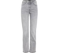 PIECES PIECES Grey Mid Rise Straight Leg Jeans