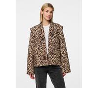 PIECES Pieces Quilted Leopard Imprimé Veste