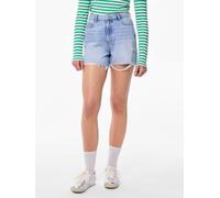 PIECES PIECES short en jean vieilli taille haute Bleu XS 6